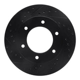 R1 Concepts 01-04 Honda Passport Front Left Drilled & Slotted Black Brake Rotor by R1 Concepts RNC-633-37010L