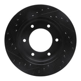 R1 Concepts 01-04 Honda Passport Front Right Drilled & Slotted Black Brake Rotor by R1 Concepts RNC-633-37010R