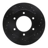R1 Concepts 01-04 Honda Passport Front Right Drilled & Slotted Black Brake Rotor by R1 Concepts RNC-633-37010R