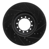 R1 Concepts 10-24 Isuzu Nqr Front Left Drilled & Slotted Black Brake Rotor by R1 Concepts RNC-633-37011L