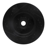 R1 Concepts 73-89 Chrysler CORDOBA Front Right Drilled & Slotted Black Brake Rotor by R1 Concepts RNC-633-39000R