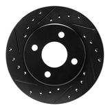 R1 Concepts 81-87 Chrysler LeBaron Front Left Drilled & Slotted Black Brake Rotor by R1 Concepts RNC-633-39001L