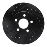 R1 Concepts 95-00 Chrysler CIRRUS Front Left Drilled & Slotted Black Brake Rotor by R1 Concepts RNC-633-39009L