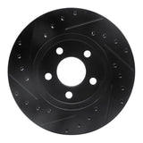 R1 Concepts 95-00 Chrysler Sebring Front Right Drilled & Slotted Black Brake Rotor by R1 Concepts RNC-633-39009R