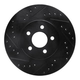 R1 Concepts 95-06 Chrysler Sebring Front Left Drilled & Slotted Black Brake Rotor by R1 Concepts RNC-633-39010L