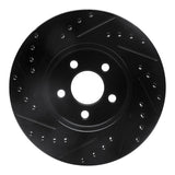 R1 Concepts 95-06 Chrysler CIRRUS Front Right Drilled & Slotted Black Brake Rotor by R1 Concepts RNC-633-39010R