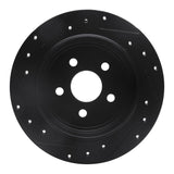 R1 Concepts 95-07 Chrysler CIRRUS Rear Right Drilled & Slotted Black Brake Rotor by R1 Concepts RNC-633-39011R