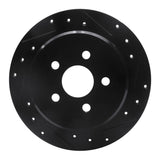 R1 Concepts 95-07 Chrysler CIRRUS Rear Right Drilled & Slotted Black Brake Rotor by R1 Concepts RNC-633-39011R