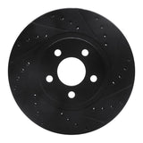 R1 Concepts 01-10 Chrysler PT Cruiser Front Right Drilled & Slotted Black Brake Rotor by R1 Concepts RNC-633-39012R