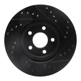 R1 Concepts 03-09 Chrysler PT Cruiser Front Left Drilled & Slotted Black Brake Rotor by R1 Concepts RNC-633-39013L