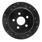 R1 Concepts 03-10 Chrysler PT Cruiser Rear Left Drilled & Slotted Black Brake Rotor by R1 Concepts RNC-633-39014L
