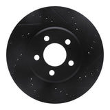 R1 Concepts 05-23 Chrysler 300 Front Right Drilled & Slotted Black Brake Rotor by R1 Concepts RNC-633-39015R