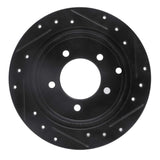 R1 Concepts 07-17 Chrysler 200 Rear Left Drilled & Slotted Black Brake Rotor by R1 Concepts RNC-633-39022L