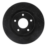 R1 Concepts 07-25 Chrysler 200 Front Left Drilled & Slotted Black Brake Rotor by R1 Concepts RNC-633-39023L