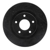 R1 Concepts 07-25 Chrysler 200 Front Left Drilled & Slotted Black Brake Rotor