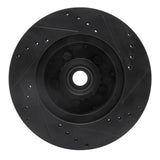 R1 Concepts 71-81 Chrysler Newport Front Left Drilled & Slotted Black Brake Rotor by R1 Concepts RNC-633-39026L