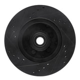 R1 Concepts 71-81 Chrysler New Yorker Front Right Drilled & Slotted Black Brake Rotor by R1 Concepts RNC-633-39026R