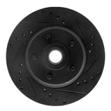 R1 Concepts 71-81 Chrysler New Yorker Front Right Drilled & Slotted Black Brake Rotor by R1 Concepts RNC-633-39026R