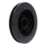 R1 Concepts 74-84 Chrysler Imperial Front Left Drilled & Slotted Black Brake Rotor by R1 Concepts RNC-633-39027L