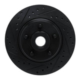 R1 Concepts 74-84 Chrysler Imperial Front Left Drilled & Slotted Black Brake Rotor by R1 Concepts RNC-633-39027L