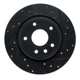 R1 Concepts 17-25 Chrysler Voyager Rear Right Drilled & Slotted Black Brake Rotor by R1 Concepts RNC-633-39030R