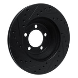 R1 Concepts 65-72 Dodge Dart Front Right Drilled & Slotted Black Brake Rotor by R1 Concepts RNC-633-40002R