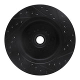 R1 Concepts 76-81 Chrysler Newport Front Left Drilled & Slotted Black Brake Rotor by R1 Concepts RNC-633-40003L