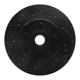 R1 Concepts 76-81 Chrysler Newport Front Left Drilled & Slotted Black Brake Rotor by R1 Concepts RNC-633-40003L