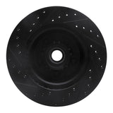 R1 Concepts 76-81 Chrysler CORDOBA Front Right Drilled & Slotted Black Brake Rotor by R1 Concepts RNC-633-40003R