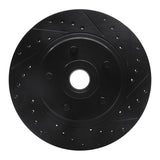 R1 Concepts 76-81 Chrysler CORDOBA Front Right Drilled & Slotted Black Brake Rotor by R1 Concepts RNC-633-40003R