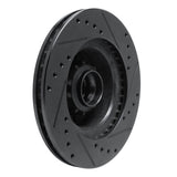 R1 Concepts 70-72 Dodge Challenger Front Left Drilled & Slotted Black Brake Rotor by R1 Concepts RNC-633-40005L
