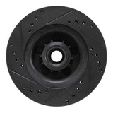 R1 Concepts 70-72 Dodge Charger Front Right Drilled & Slotted Black Brake Rotor by R1 Concepts RNC-633-40005R