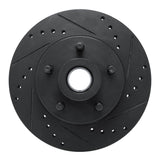 R1 Concepts 70-72 Dodge Charger Front Right Drilled & Slotted Black Brake Rotor by R1 Concepts RNC-633-40005R