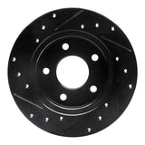 R1 Concepts 88-92 Dodge Monaco Rear Right Drilled & Slotted Black Brake Rotor by R1 Concepts RNC-633-40008R