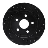 R1 Concepts 91-92 Dodge Monaco Front Left Drilled & Slotted Black Brake Rotor by R1 Concepts RNC-633-40010L