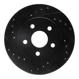 R1 Concepts 91-92 Dodge Monaco Front Left Drilled & Slotted Black Brake Rotor by R1 Concepts RNC-633-40010L