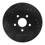 R1 Concepts 91-92 Dodge Monaco Front Right Drilled & Slotted Black Brake Rotor by R1 Concepts RNC-633-40010R