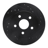 R1 Concepts 91-92 Dodge Monaco Front Right Drilled & Slotted Black Brake Rotor by R1 Concepts RNC-633-40010R