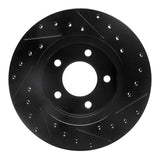 R1 Concepts 93-97 Chrysler Intrepid Front Left Drilled & Slotted Black Brake Rotor by R1 Concepts RNC-633-40011L