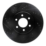 R1 Concepts 92-02 Dodge Viper Front Left Drilled & Slotted Black Brake Rotor by R1 Concepts RNC-633-40013L