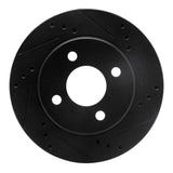 R1 Concepts 95-96 Dodge Neon (USA/Canada) Front Right Drilled & Slotted Black Brake Rotor by R1 Concepts RNC-633-40015R