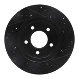 R1 Concepts 98-00 Chrysler LHS Front Right Drilled & Slotted Black Brake Rotor by R1 Concepts RNC-633-40017R