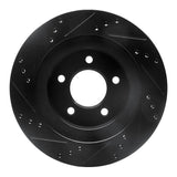 R1 Concepts 98-04 Chrysler CONCORDE Front Right Drilled & Slotted Black Brake Rotor by R1 Concepts RNC-633-40018R