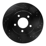 R1 Concepts 98-04 Chrysler CONCORDE Front Right Drilled & Slotted Black Brake Rotor by R1 Concepts RNC-633-40018R