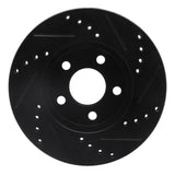R1 Concepts 00-05 Chrysler Neon Front Left Drilled & Slotted Black Brake Rotor by R1 Concepts RNC-633-40020L