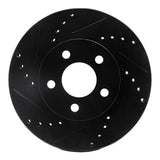 R1 Concepts 00-05 Chrysler Neon Front Left Drilled & Slotted Black Brake Rotor by R1 Concepts RNC-633-40020L