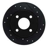 R1 Concepts 78-90 Dodge Rampage Front Right Drilled & Slotted Black Brake Rotor by R1 Concepts RNC-633-40021R