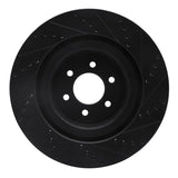 R1 Concepts 2003-2017 Dodge Viper Front Left Drilled & Slotted Black Brake Rotor by R1 Concepts RNC-633-40022L