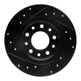 R1 Concepts 13-16 Dodge Dart Rear Right Drilled & Slotted Black Brake Rotor by R1 Concepts RNC-633-40030R