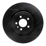 R1 Concepts 14-23 Dodge Charger Front Right Drilled & Slotted Black Brake Rotor by R1 Concepts RNC-633-40035R